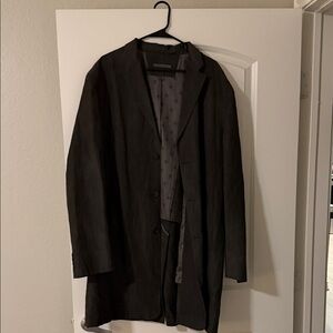 John Varvatos Charcoal Trench Coat
